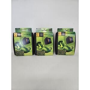 Lot Of 3 CASE LOGIC HARD DISC CASE EACH HOLDS 12 DISCS CD/DVD